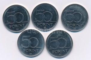 2006. 50Ft Cu-Ni "125 éves a Magyar Vöröskereszt" (5x) T:1-,2