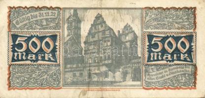 Német Birodalom/Weimari Köztársaság/Bamberg 1922. 500M T:II