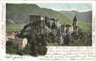 1901 Friesach (Kärnten), Ruine Petersberg und Schloss Lavant / castle ruins. Hermann Hayd (EK)