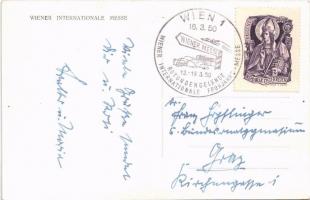 1950 Wien, Vienna, Bécs; Wiener Internationale Messe / International Trade Fair in Vienna + So. Stpl...
