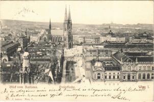 1905 Wien, Vienna, Bécs; Bild von Rathaus, Votivkirche / general view, church (EK)