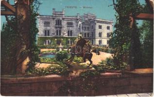 1918 Trieste, Trst; Miramar / castle (EK)
