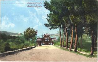 1909 Mali Losinj, Lussinpiccolo; Seebad-Cigale / beach, buffet
