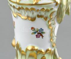 Herendi Viktória mintás ötágú nagy méretű gyertyatartó.  Kézzel festett, jelzett, hibátlan. m: 42 cm