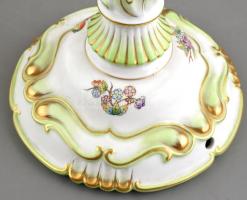 Herendi Viktória mintás ötágú nagy méretű gyertyatartó.  Kézzel festett, jelzett, hibátlan. m: 46 cm