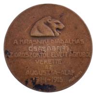 Murányi Gyula (1881-1920) 1915. "A Krasniki diadalmas csatában az oroszoktól elvett ágyúból ver...