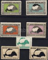 7 db magyar irredenta levélzáró