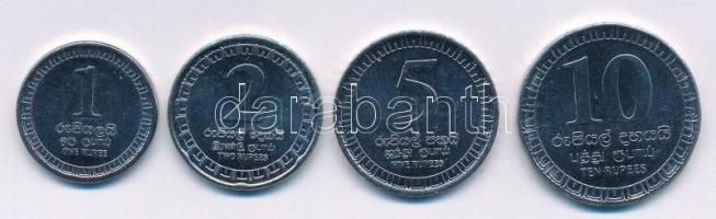 Srí Lanka 2017. 1R-10R (4xklf) T:1- Sri Lanka 2017. 1 Rupee - 10 Rupees (4xdiff) C:AU