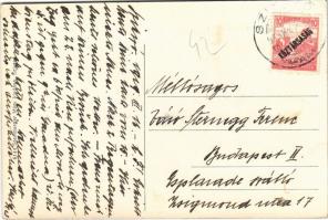 1919 Szikszó, Kiss Kassi részlet, bor, sör és pálinka mérés, Friedmann Vilmos üzlete. Stamberger Már...