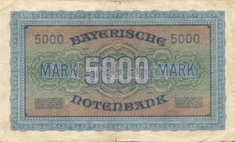 Német Birodalom/Weimari Köztársaság/München 1922.12.1. 5000M T:III