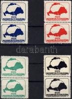 4 db magyar irredenta levélzáró pár