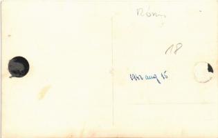 1942 Budapest III. Rómaifürdő, Római fürdő, Dunapart, Bp. 293. kajak sátorral. photo (ragasztónyom /...