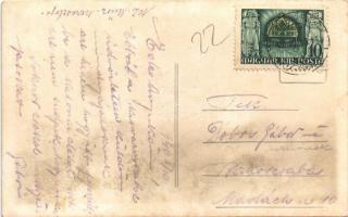 1940 Szinérváralja, Seini; Piactér, templom, autó / square, church, automobile. photo (fl)