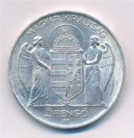 1939. 5P Ag "Horthy balra" T:1-,2 patina 
Adamo P8.2