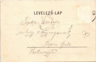 1900 Brassó, Kronstadt, Brasov; Piac tér. Julius Müller / Marktplatz / market (Rb)