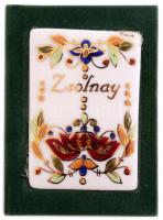 Hárs Éva: Zsolnay. Bp., 1998, Helikon. Kiadói bársony-kötés, porcelán plakettel, jó állapotban, papí...