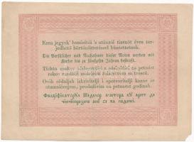 1848. 5Ft "Kossuth bankó" barna nyomat T:III szép papír, két függőleges hajtás, sarokhiány...