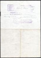 1944 Bp., Svájci Követség által kiállított menlevél magyar  zsidó és felesége személy számára 2 db m...