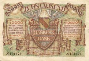 Német Birodalom/Weimari Köztársaság/Mannheim 1923.4.1. 10.000M T:II