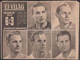 1953 Az Új Világ, a Magyar-Szovjet Barátság Lapja VI. évfolyamának 48. száma, benne a 6:3-as meccs hírével