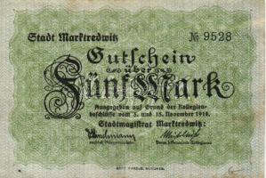 Német Birodalom/Weimari Köztársaság/Marktredwitz 1918.11.15. 5M T:II