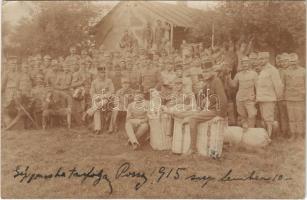 1915 Pozsony, Pressburg, Bratislava; géppuska tanfolyam, katonák csoportképe / K.u.k. machine gun training. photo (EK)