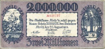 Német Birodalom/Weimari Köztársaság/Fürth 1923.8.29. 2000.000M T:II/III+