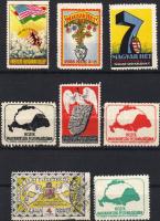 8 db magyar levélzáró