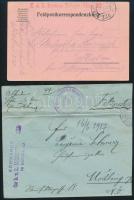 7 db I. világháborús tábori posta + 1 hadifogoly + 1 cenzúrás küldemény + 1 db II. világháborús német tábori levél
