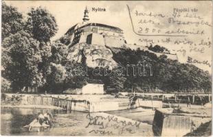 Nyitra, Nitra; Püspöki vár, fahíd / bishops palace, wooden bridge
