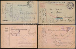 9 db I. világháborús tábori posta küldemény + 1 távirat
