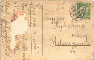 1910 Losonc, Lucenec; Tüzérlaktanya / K.u.k. military artillery barracks  (Rb)