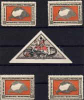 5 db magyar levélzáró