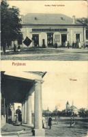 Perjámos, Periam; Fő utca, Stefán Péter üzlete és saját kiadása. W. L. Bp. 2095-2101. / main street, publishers shop (EK)