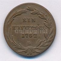 1782B 1kr Cu "II. József" T:2-,3