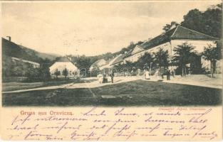 1901 Oravicabánya, Oravica, Oravicza, Oravita; utca. Huszarek Árpád kiadása / street view