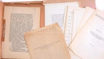 cca 1948-80 össz. 3 db dolgozat, tanulmány. Sereghy György: A légi közlekedésnemzetközi szabályozása...