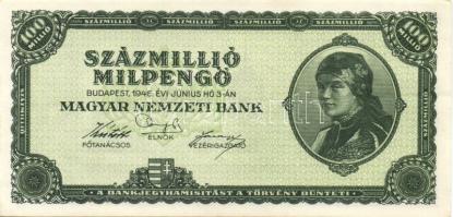 1946. 100.000MP T:I- + 100.000.000MP T:II+ egy gyenge hajtással + 100.000BP T:I-