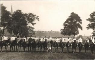 1930 Belbiztonsági gyakorlat, magyar lovaskatonák / Hungarian military, Homeland Security training, cavalrymen. photo