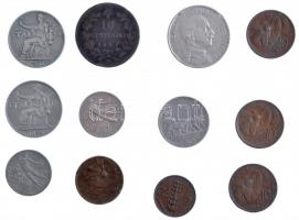 Olaszország 1867-1926. 5c-2L (12db, 10xklf) T:2-3 Italy 1867-1926. 5 Centesimi - 2 Lire (12pcs, 10xdiff) C:XF-F