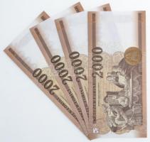 2016. 2000Ft "CA-CF" 4xklf betűjellel T:I