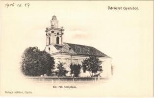 1906 Gyalu, Gilau; Református templom. Betegh Márton kiadása / Calvinist church