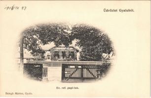 1906 Gyalu, Gilau; Református paplak. Betegh Márton kiadása / Calvinist rectory