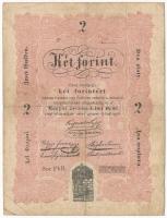 1848. 2Ft Kossuth bankó cirill-betűs feliratban nyomdahiba i helyett l T:III Adamo G105