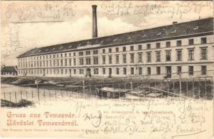 1899 Temesvár, Timisoara; M. kir. dohánygyár. Moravetz Gyula kiadása. Atelier Friedmann M. / K. ung. Tabakfabrik / tobacco factory