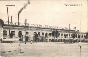 1915 Temesvár, Timisoara; Turul cipőgyár r.-t. / shoe factory (EK)