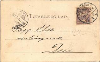 1901 Temesvár, Timisoara; Városi színház. Raschka kiadása / Städtisches Theater / theatre (EK)