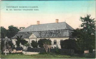 1911 Marosludas, Ludosul de Mures, Ludus;  M. kir. kincstári telepkezelői lakás. Glück J. kiadása 6238. / treasury officer's villa (EB)