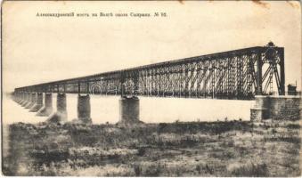 Syzran, Sysran; Alexandrovsky railway bridge on Volga river (EK)