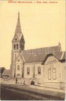 1911 Marosludas, Ludosul de Mures, Ludus; Római katolikus templom. W. L. (?) 1615. Glück József kiadása / Catholic church (EK)